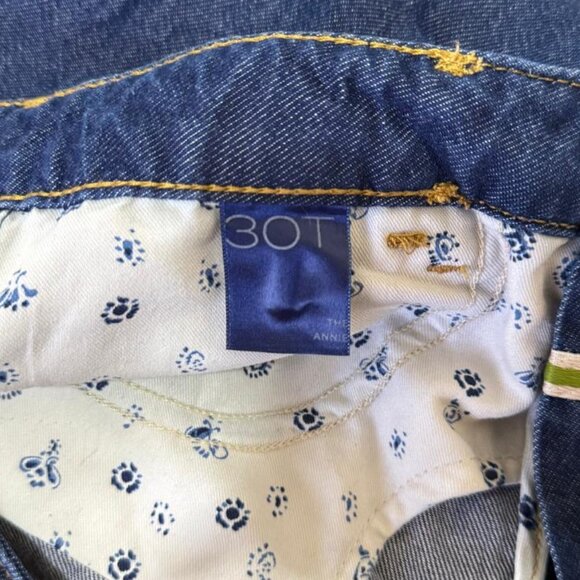 Anthropologie Pilcro Jeans The Annie High Rise Wide Leg Blue Denim Size 30 - Picture 11 of 15